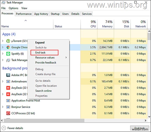 FIX: Software Reporter Tool causes high CPU usage in Windows 10. (Solved)