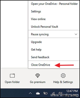 How to Reset OneDrive app on Windows 10.