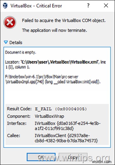 FIX: VirtualBox Document is empty (Solved)