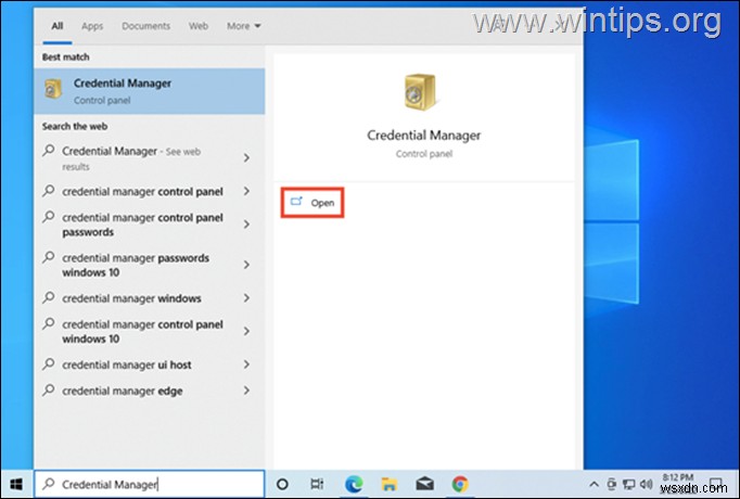 How to Remove Web or Windows Credentials on Windows 10/11.