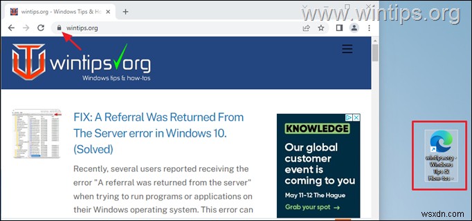 How to Create a Website Shortcut in Chrome, Firefox, Edge.