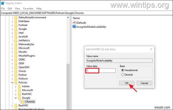 How to Disable Incognito mode in Chrome.