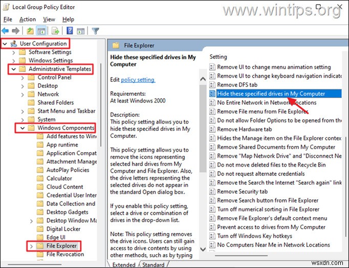 How to Hide a Local Drive in Windows 10.