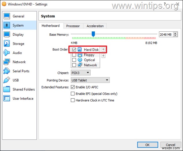VirtualBox No bootable medium found! System halted. (Solved)