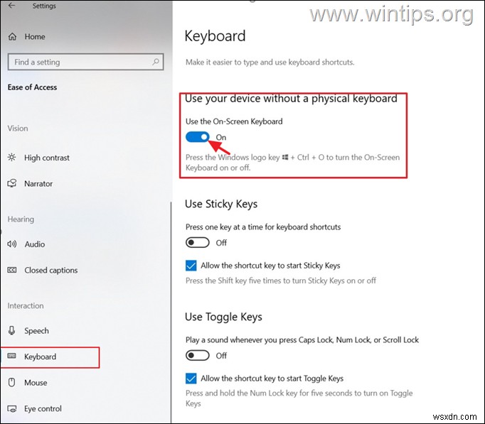 How to Enable-Disable On-Screen Keyboard on Windows 10.