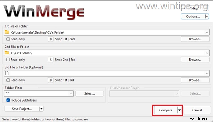 How to Compare Folders and Files in Windows 10.