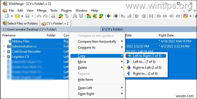 How to Compare Folders and Files in Windows 10.