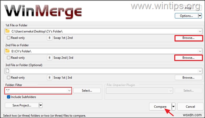 How to Compare Folders and Files in Windows 10.