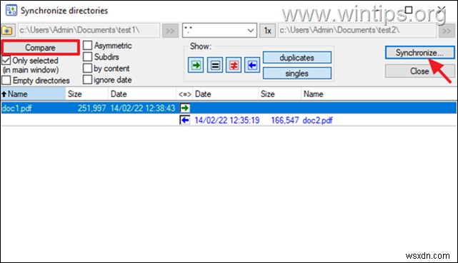 How to Compare Folders and Files in Windows 10.