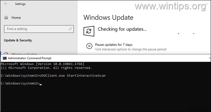 How to Run Windows Update from Command Prompt or PowerShell in Windows 10/11 & Server 2016/2019.