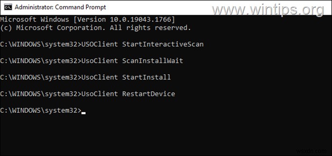 How to Run Windows Update from Command Prompt or PowerShell in Windows 10/11 & Server 2016/2019.