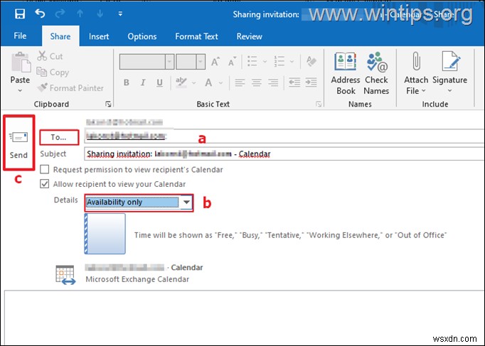 How to Share Outlook Calendar in Desktop or in Web.