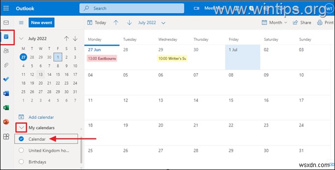 How to Share Outlook Calendar in Desktop or in Web.