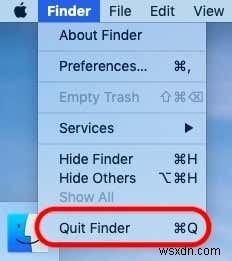 How To Add a Menu Shortcut To Shutdown MacOS Finder
