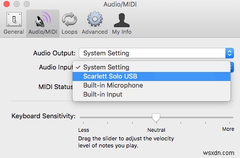 How to Record an Instrument Through an Audio Interface in Mac OS X