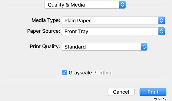 How To Print In Black & White On Mac
