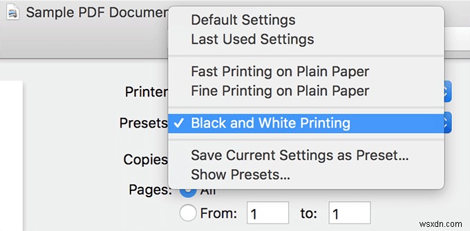 How To Print In Black & White On Mac