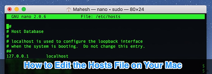 How to Edit the Hosts File on Mac