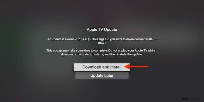 How To Update tvOS on Apple TV