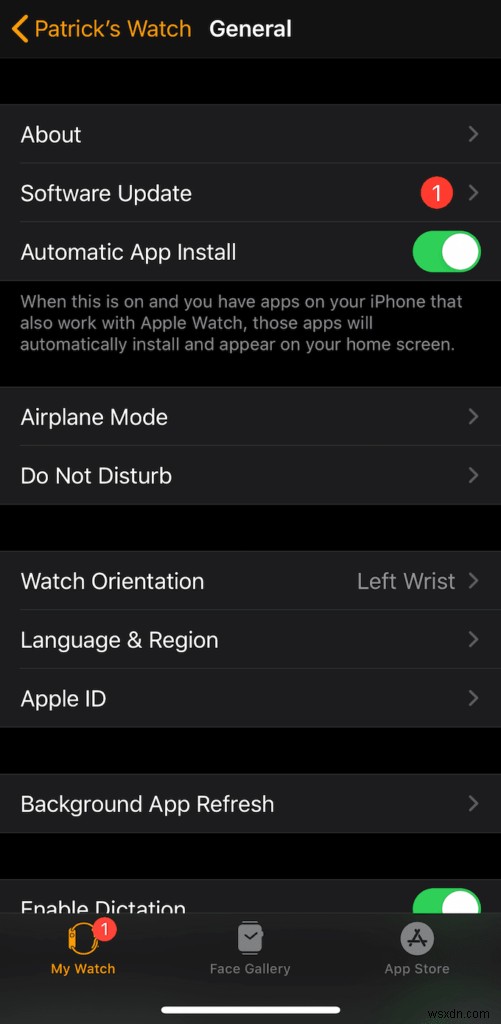 How To Update An Apple Watch