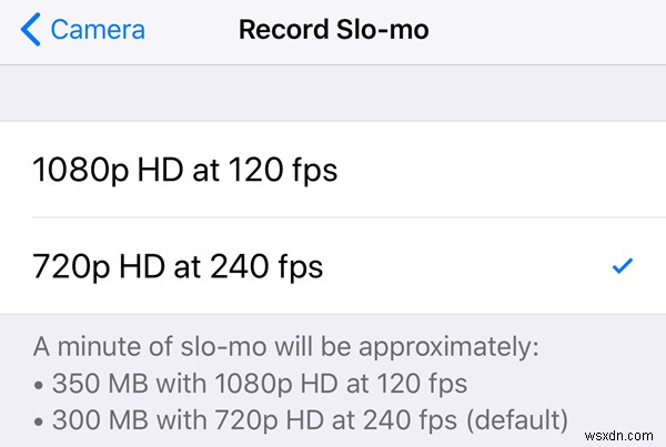 Don’t See 4K at 60 FPS Record Video Option on iPhone 8 Plus/X?