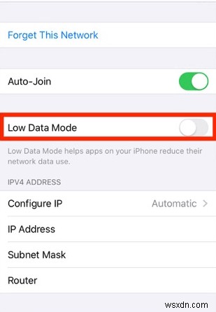 How to Enable or Disable Low Data Mode on iPhone
