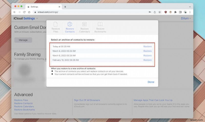 How to Restore Contacts on iPhone