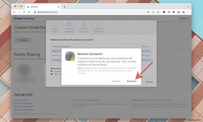 How to Restore Contacts on iPhone