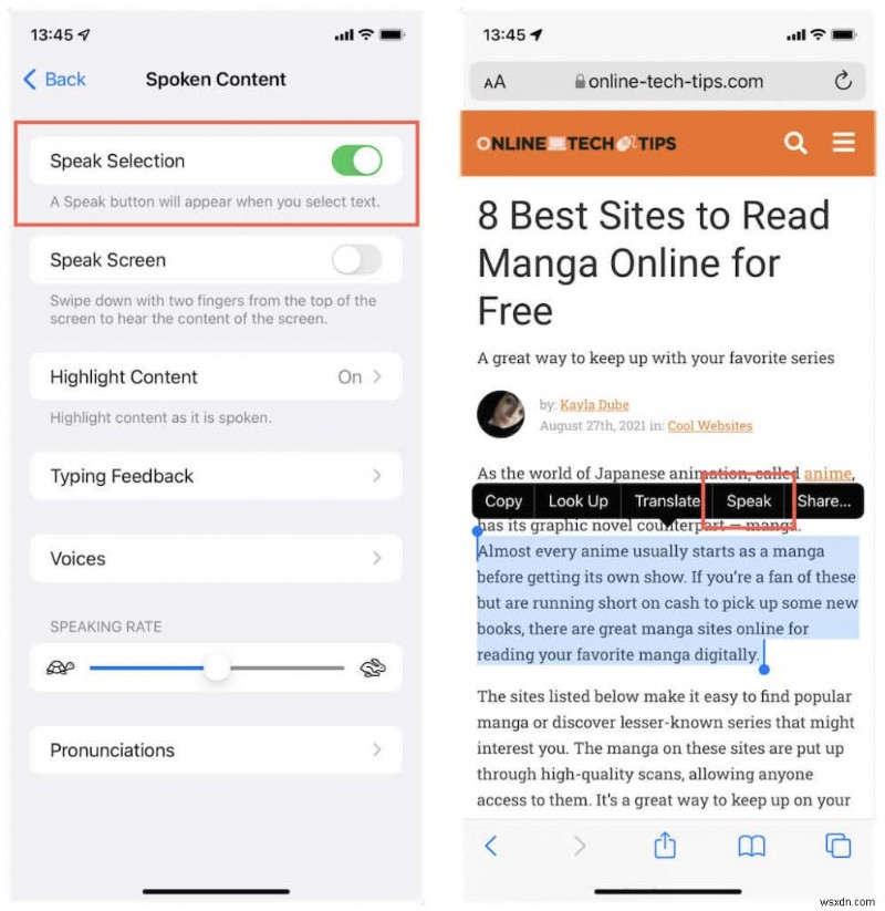 How to Get Your iPhone to Read Text Aloud to You