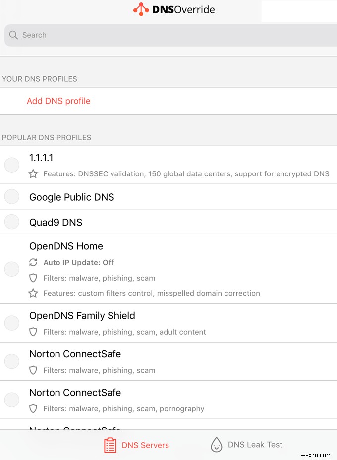 Use Custom DNS Servers on Cellular in iOS with DNS Override