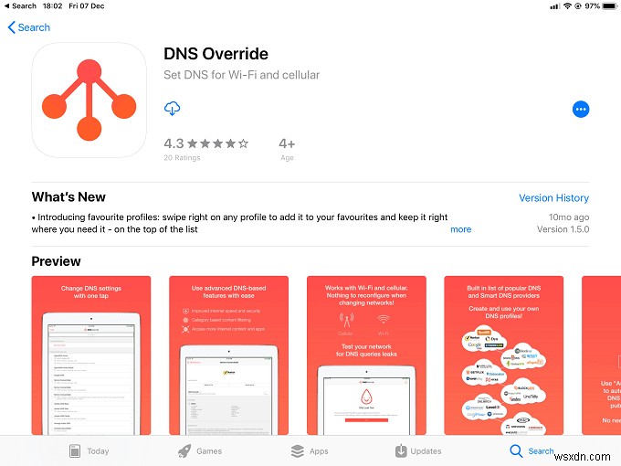 Use Custom DNS Servers on Cellular in iOS with DNS Override