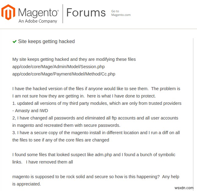 Magento Admin Panel Hacked – Causes, Symptoms & Fixes