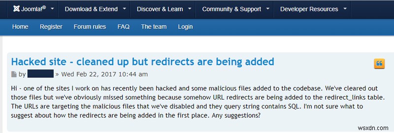 Joomla Malware Redirect Hack – How To Detect & Fix It