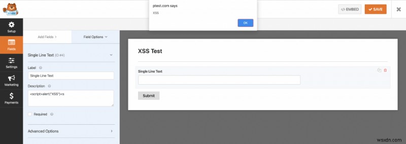 XSS Vulnerability found in WPForms Plugin  1.5.9 - Update immediately