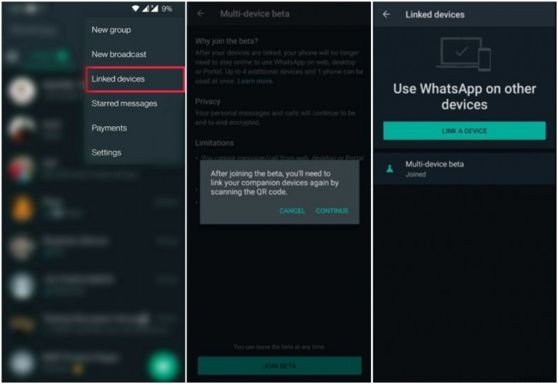 How To Setup WhatsApp on Four Different Devices