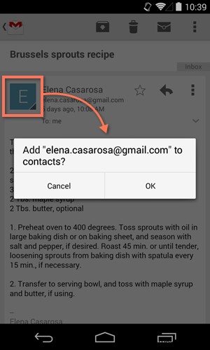 Android Basics: Managing Contacts