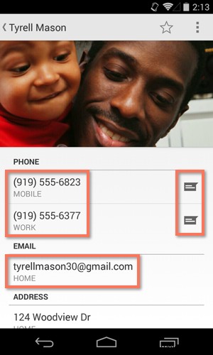Android Basics: Managing Contacts