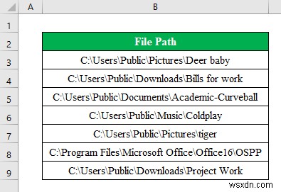 How to Get Filename from Path in Excel (6 Simple Methods)