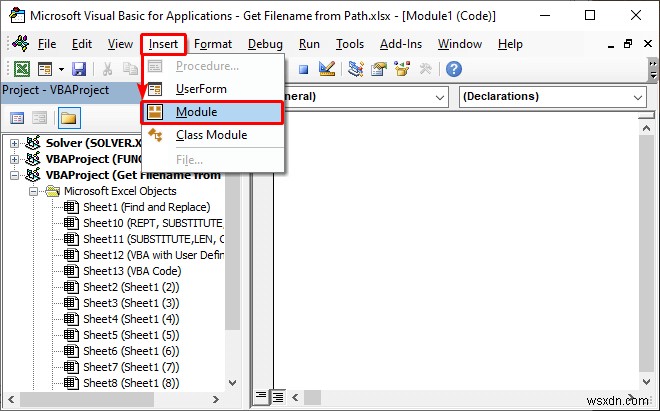 How to Get Filename from Path in Excel (6 Simple Methods)