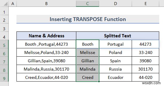 Splitting Text in Excel (8 Useful Applications)