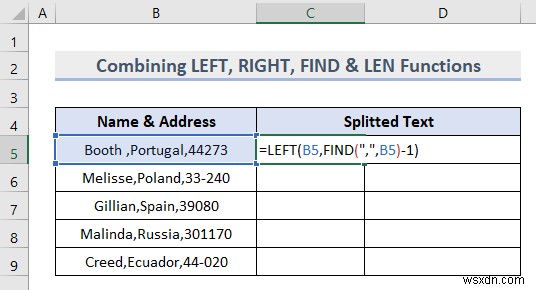 Splitting Text in Excel (8 Useful Applications)