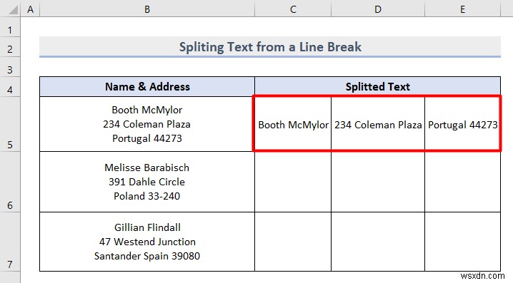 Splitting Text in Excel (8 Useful Applications)