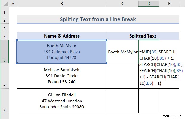 Splitting Text in Excel (8 Useful Applications)