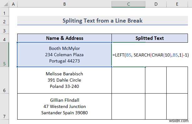 Splitting Text in Excel (8 Useful Applications)