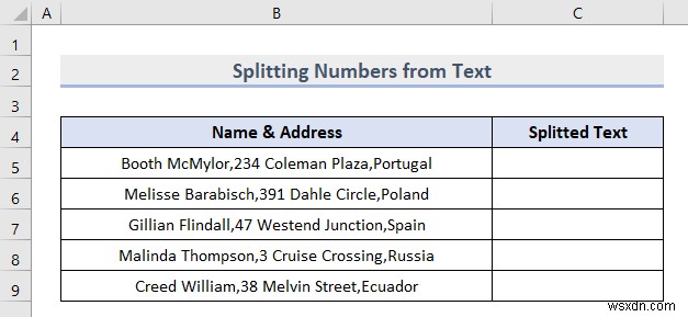 Splitting Text in Excel (8 Useful Applications)