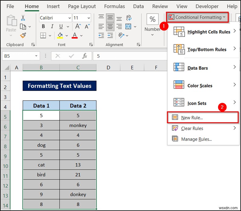Conditional Formatting with Formula in Excel