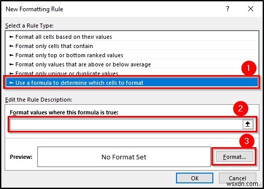 Conditional Formatting with Formula in Excel