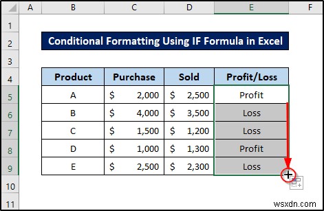 Conditional Formatting with Formula in Excel