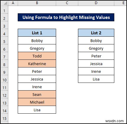 Conditional Formatting with Formula in Excel